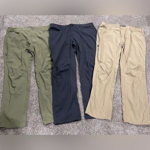 Lot of 3 pairs mens under armour xstorm pants 40x32